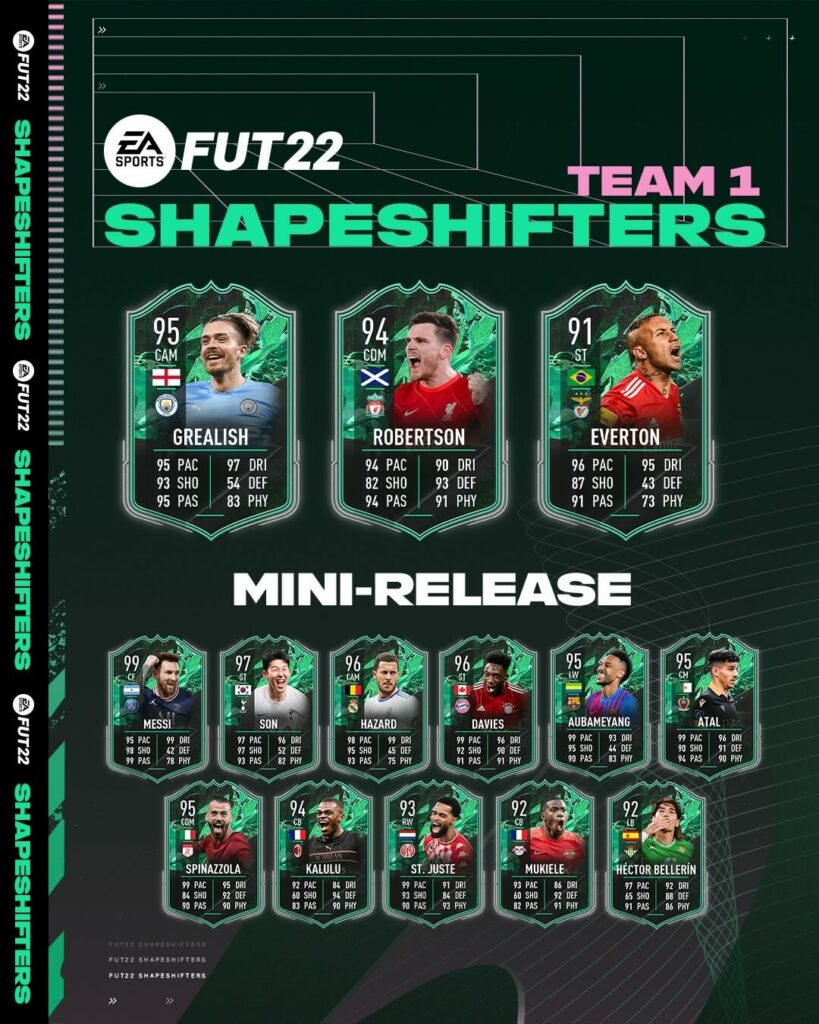 FIFA 22: Shapeshifters team 1 mini release