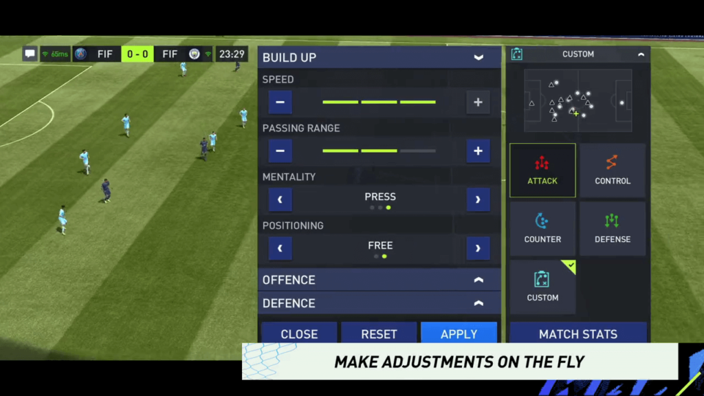 FIFA Mobile modalità allenatore: cambia le tattiche in diretta