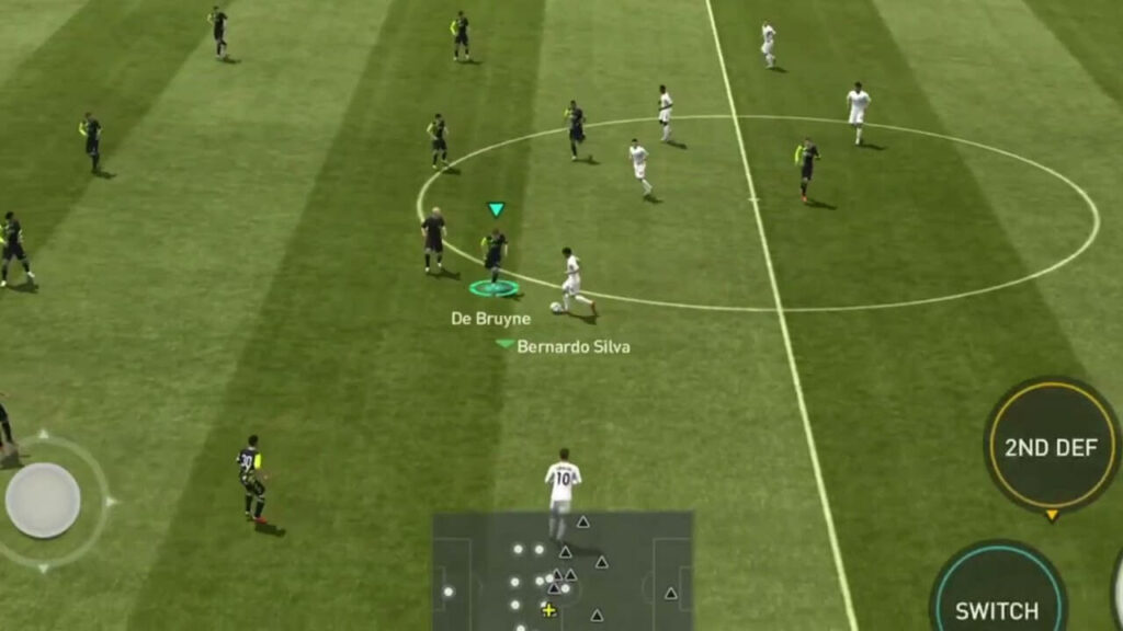 FIFA Mobile: gameplay di una partita