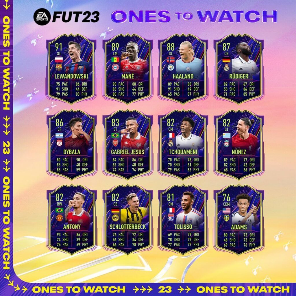FIFA 23 OTW: Ones to Watch team