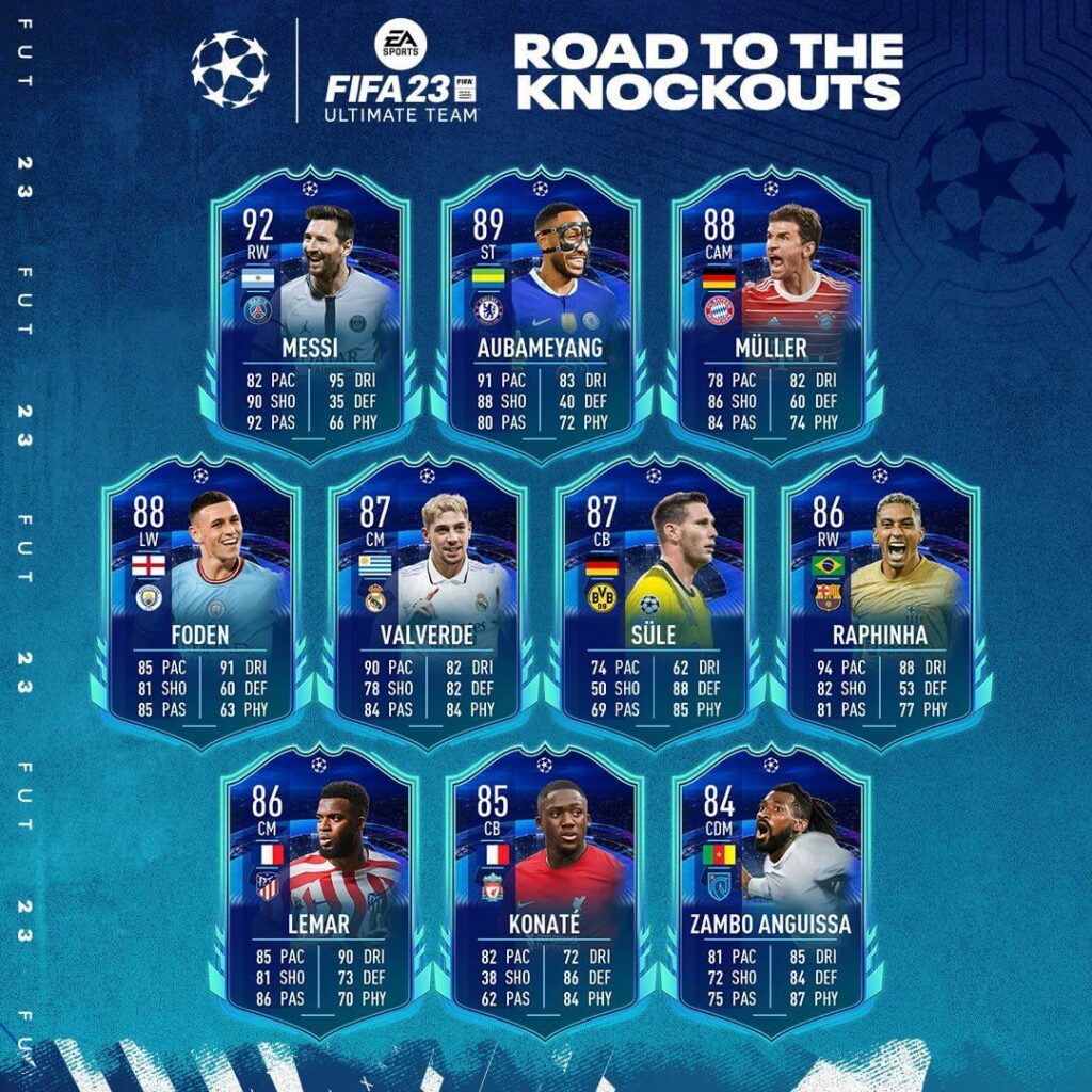 FIFA 23 RTTK: Road to the Knockouts team