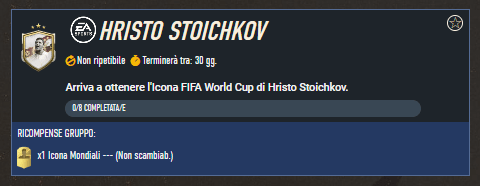FIFA 23: requisiti SCR Stoichkov Icona Mondiali
