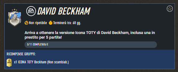 FIFA 23: requisiti SCR Beckham Icona TOTY